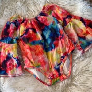 Vibrant Tie-Dye Kids Bodysuit